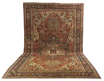 Antique Heriz Carpet by 
																	 Unknown Textiles Maker